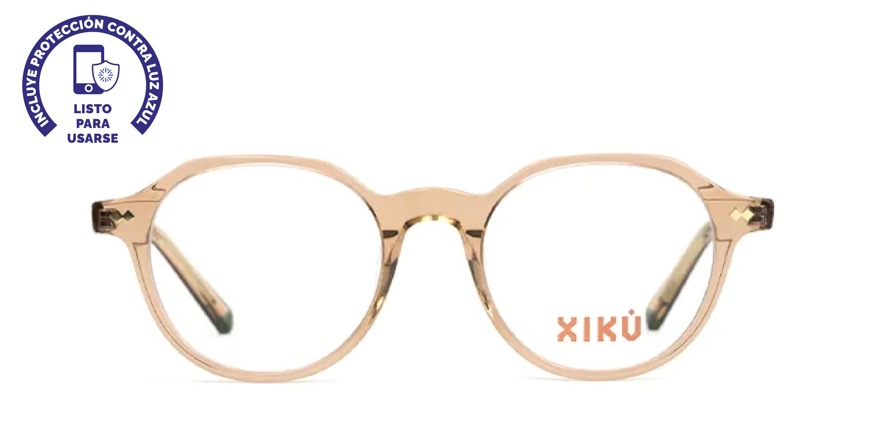 Lentes Oftálmicos Para Unisex Xikú Eco Cempasúchil Naranja Nude-Devlyn