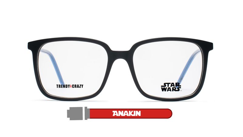 Devlyn Lente Oftálmico Hombre Anakin Skywalker Negro