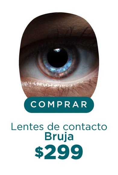 Imagen del ojo de una persona que lleva puesto un lente de contacto de color en tono azul