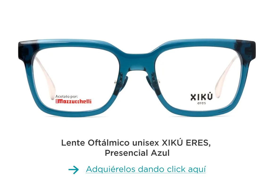 Lente Oftálmico unisex XIKÚ ERES, Presencial Azul