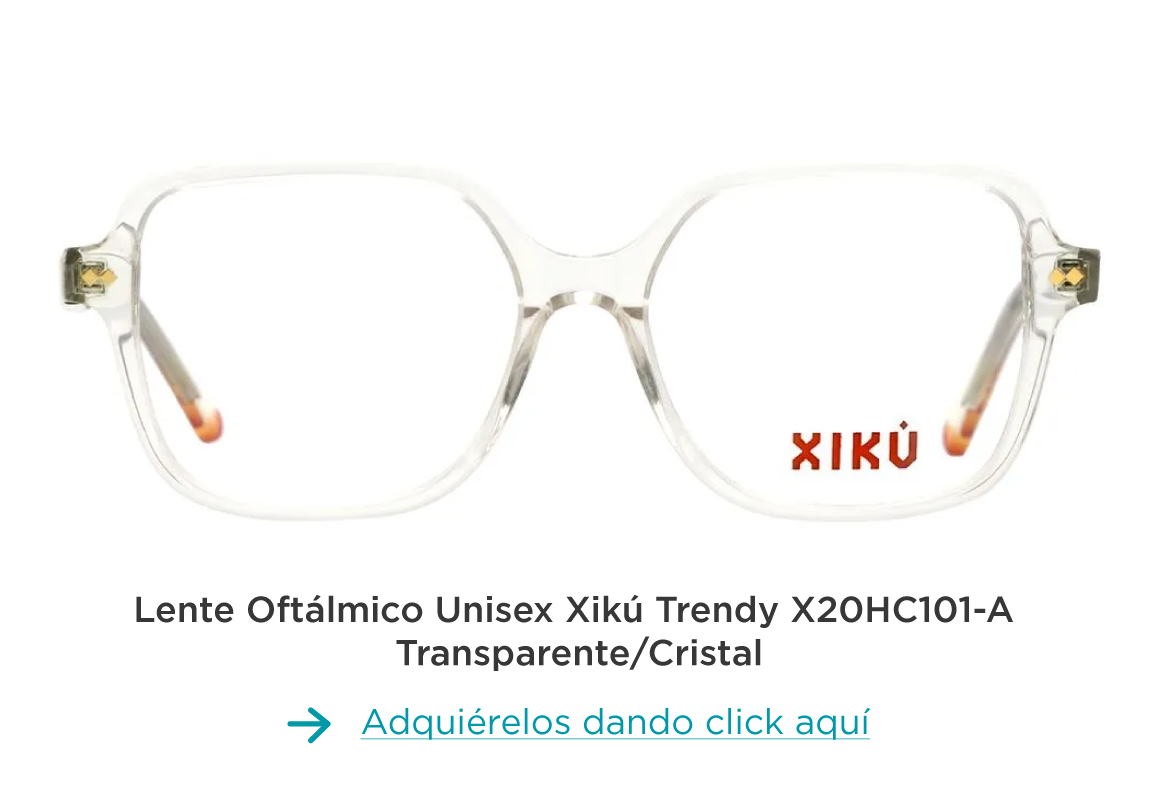 Lentes Xikú Oftálmicos Unisex Xikú Trendy X20HC101-A Transparente/Cristal 